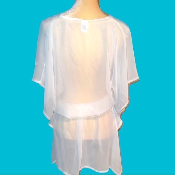 West loop sheer white coverup! New - Picture 5 of 6